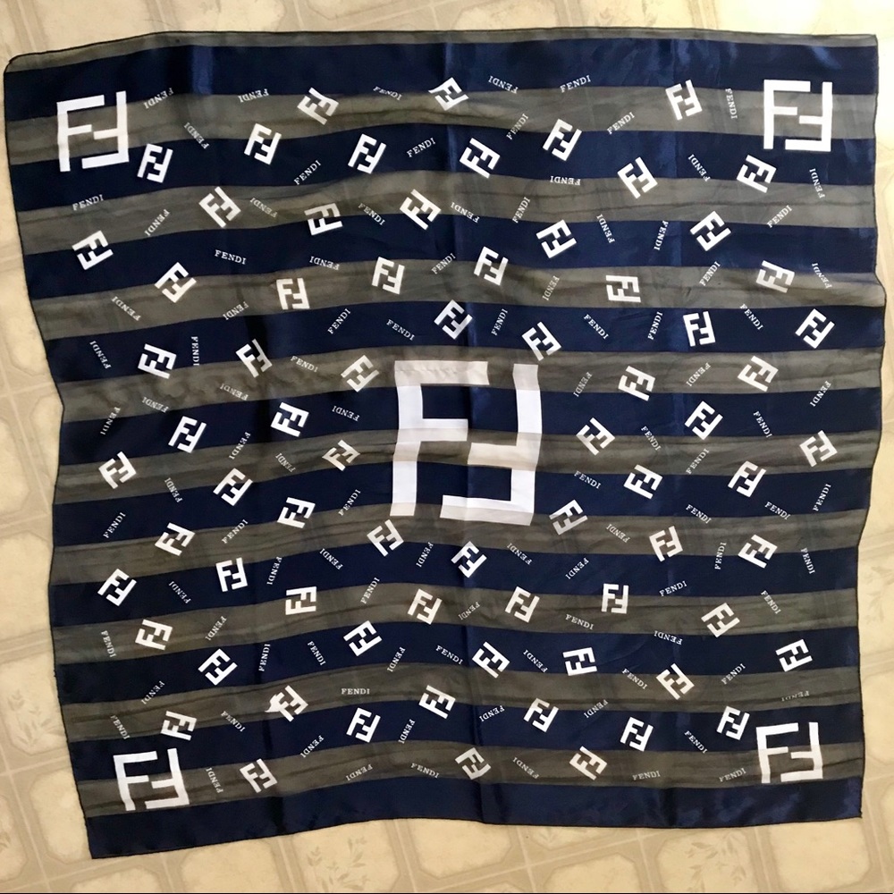 Silky Fendi Square Scarf